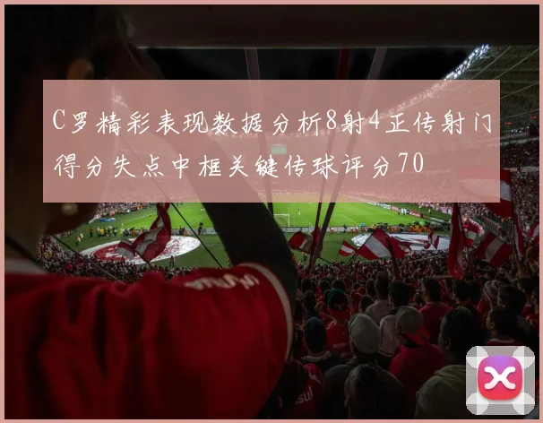C罗精彩表现数据分析8射4正传射门得分失点中框关键传球评分70